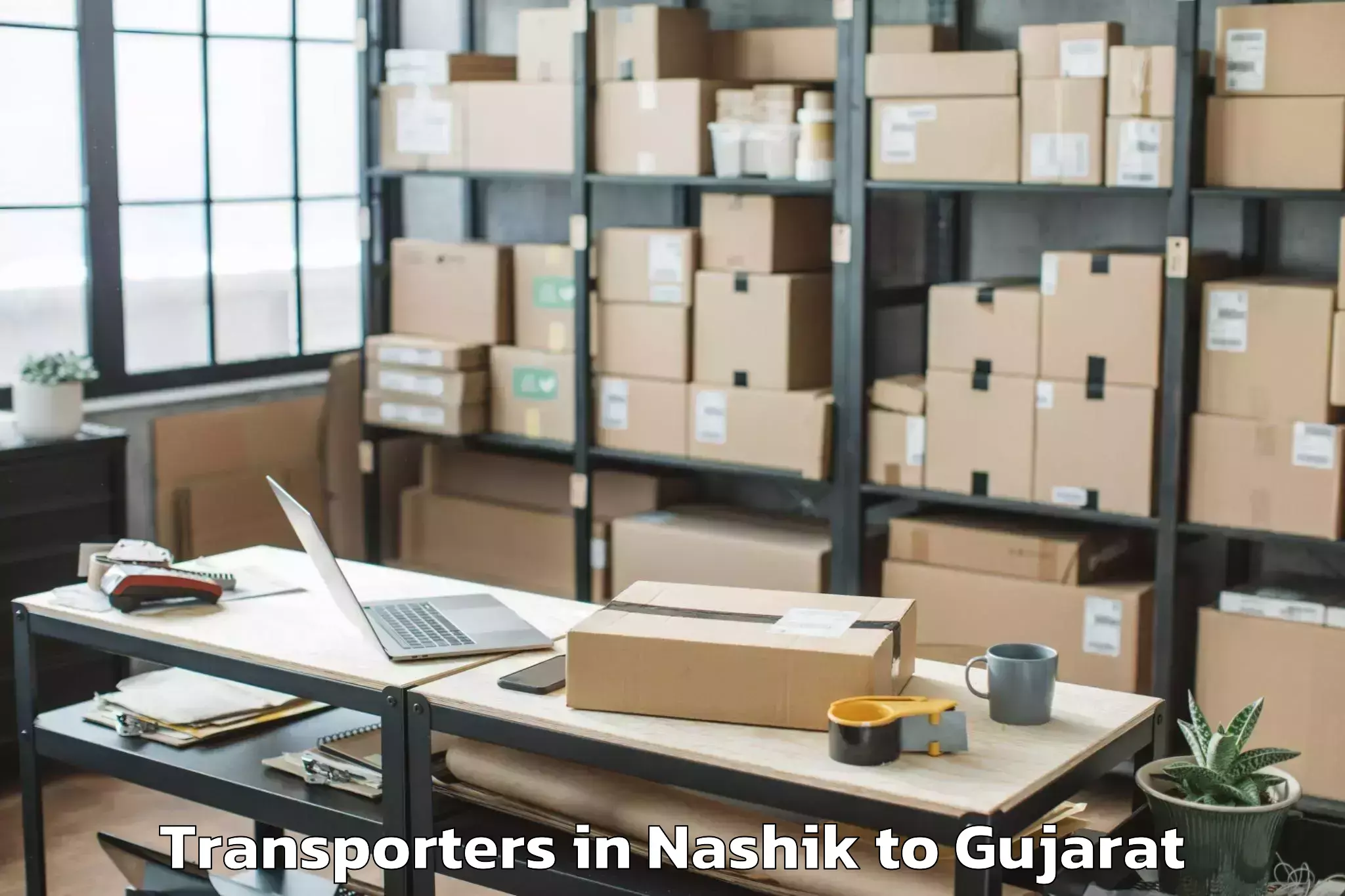 Top Nashik to Olpad Transporters Available